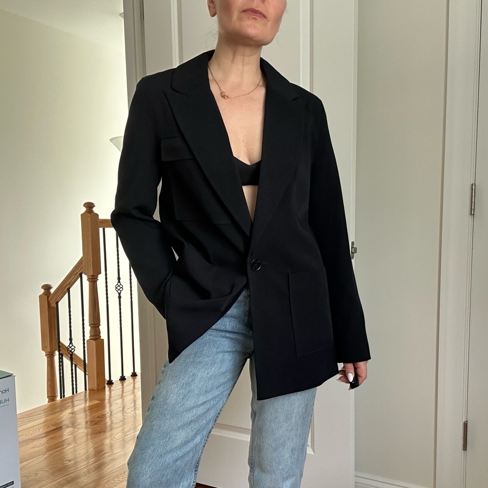 Primark Navy Blye Blazer Relaxed Modern Fit - Picture 1 of 10